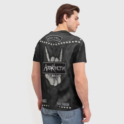 Мужская футболка 3D Агата Кристи косуха с нашивками - фото 2