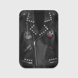 Картхолдер Magsafe магнитный Кукрыниксы косуха с нашивками - фото 2