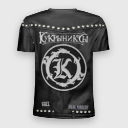 Мужская футболка 3D Slim Кукрыниксы косуха с нашивками