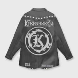 Мужская рубашка oversize 3D Кукрыниксы косуха с нашивками