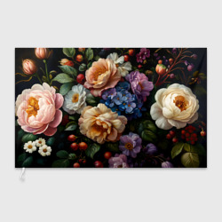 Флаг 3D Ботаническая роспись - объемные цветочные украшения