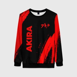 Женский свитшот 3D Akira - red gradient вертикально