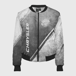 Женский бомбер 3D Chrysler - grey gradient вертикально