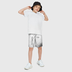 Детские спортивные шорты 3D Infiniti - white gradient вертикально - фото 2