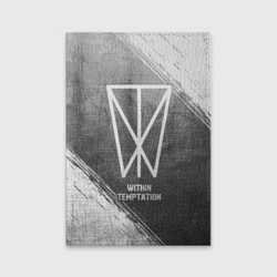 Обложка для паспорта матовая кожа Within Temptation - grey gradient