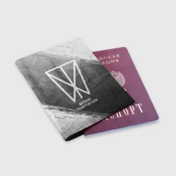 Обложка для паспорта матовая кожа Within Temptation - grey gradient - фото 2