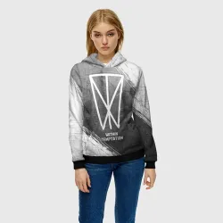 Женская толстовка 3D Within Temptation - grey gradient - фото 2