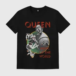 Мужская футболка хлопок Queen News of the World