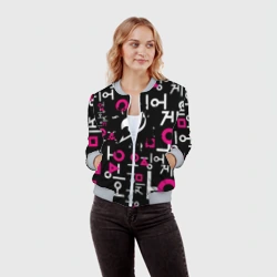 Женский бомбер 3D Хвост феи x игра в кальмара - фото 2