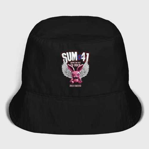 Мужская панама хлопок Sum 41 розовый кролик