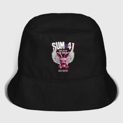 Детская панама хлопок Sum 41 розовый кролик