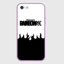 Чехол для iPhone 5/5S матовый Rainbow six black fire