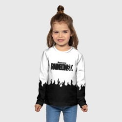 Детский лонгслив 3D Rainbow six black fire - фото 2