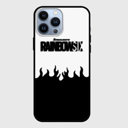 Чехол для iPhone 13 Pro Max Rainbow six black fire