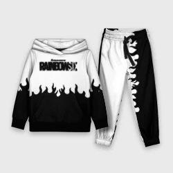Детский костюм с толстовкой 3D Rainbow six black fire