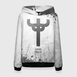 Женская толстовка 3D Judas Priest - white gradient