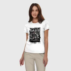 Женская пижама с белой футболкой хлопок Oasis rock - фото 2