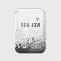 Картхолдер Magsafe магнитный Bon Jovi - white gradient посередине
