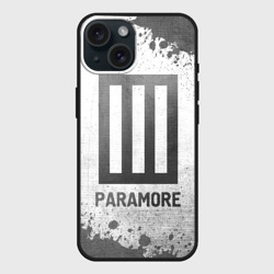 Чехол силиконовый для Apple iPhone 15 матовый Paramore - white gradient