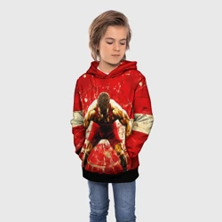 Детская толстовка 3D Греко-римский борец на красном - фото 2