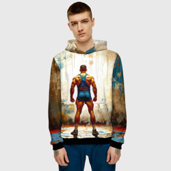 Мужская толстовка 3D Борец ГРБ - фото 2