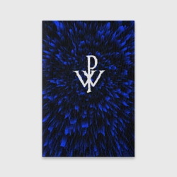 Обложка для паспорта матовая кожа Powerwolf blue energy