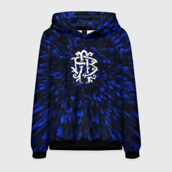 Мужская толстовка 3D Nickelback blue energy