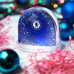 Игрушка Снежный шар Chelsea blue poly - фото 3