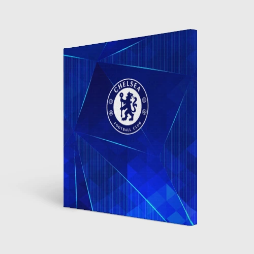 Холст квадратный Chelsea blue poly