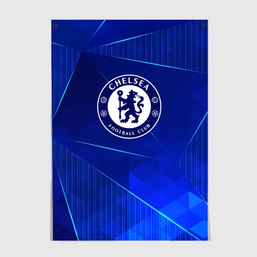 Постер Chelsea blue poly
