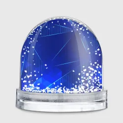 Игрушка Снежный шар Chelsea blue poly - фото 2