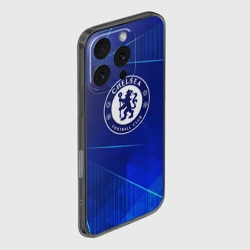 Чехол для iPhone 16 Pro силиконовый с защитой камеры Chelsea blue poly - фото 2