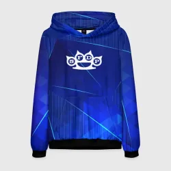 Мужская толстовка 3D Five Finger Death Punch blue poly