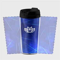 Термокружка-непроливайка Five Finger Death Punch blue poly - фото 2