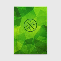 Обложка для автодокументов Bullet For My Valentine green poly