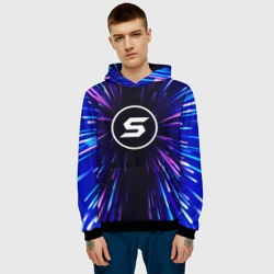 Мужская толстовка 3D Skillet neon energy - фото 2