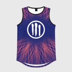 Мужская спортивная майка 3D Three Days Grace red energy