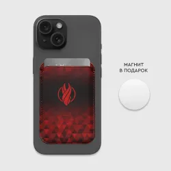 Картхолдер Magsafe магнитный Dead Space red poly - фото 2