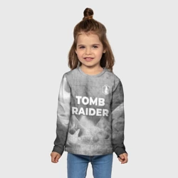 Детский лонгслив 3D Tomb Raider - grey gradient посередине - фото 2