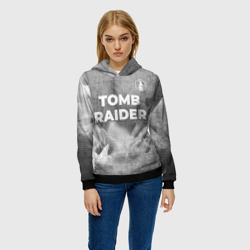 Женская толстовка 3D Tomb Raider - grey gradient посередине - фото 2