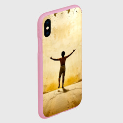 Чехол для iPhone XS Max матовый Капоэйра на бежевом - фото 2