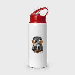 Бутылка для воды с трубочкой Nirvana Курт Кобейн с крыльями