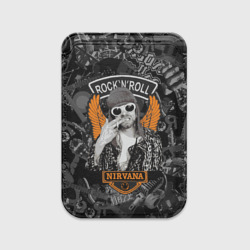 Картхолдер Magsafe магнитный Nirvana Курт Кобейн  на фоне гитар