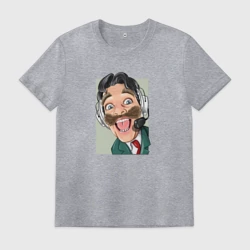 Мужская футболка хлопок Сумасшедший Командор из Каламбур: Крутое пике