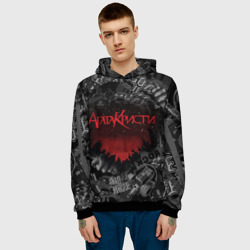 Мужская толстовка 3D Агата Кристи рок группа - фото 2