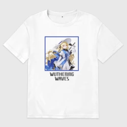 Женская футболка хлопок Oversize Фиби