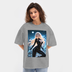 Женская футболка Oversize хлопок texturе Альфа из Восхождение в тени - фото 2