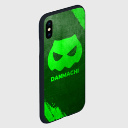 Чехол для iPhone XS Max матовый DanMachi - green gradient - фото 2