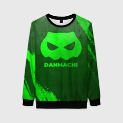 Женский свитшот 3D DanMachi - green gradient