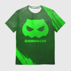 Мужская футболка 3D DanMachi - green gradient